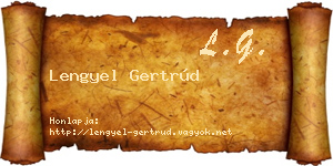 Lengyel Gertrúd névjegykártya